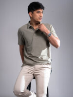 Green Wrinkle Free Polo T-Shirt