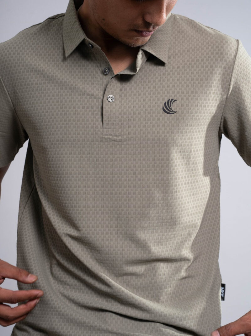 Green Wrinkle Free Polo T-Shirt - Image 3