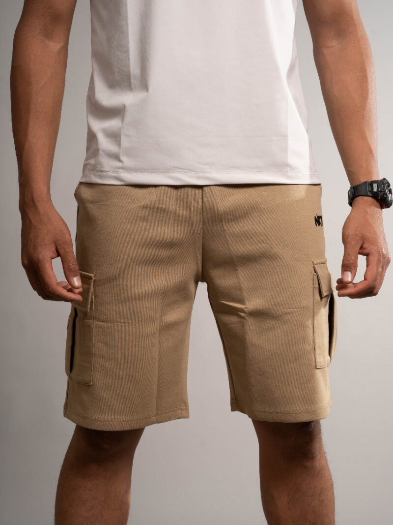 Cargo Navy Shorts with side flap pockets - Image 4