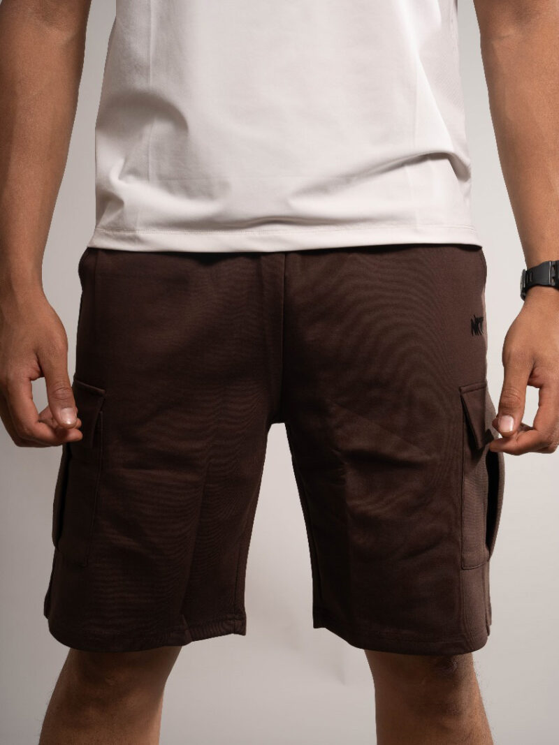 Cargo Navy Shorts with side flap pockets - Image 3