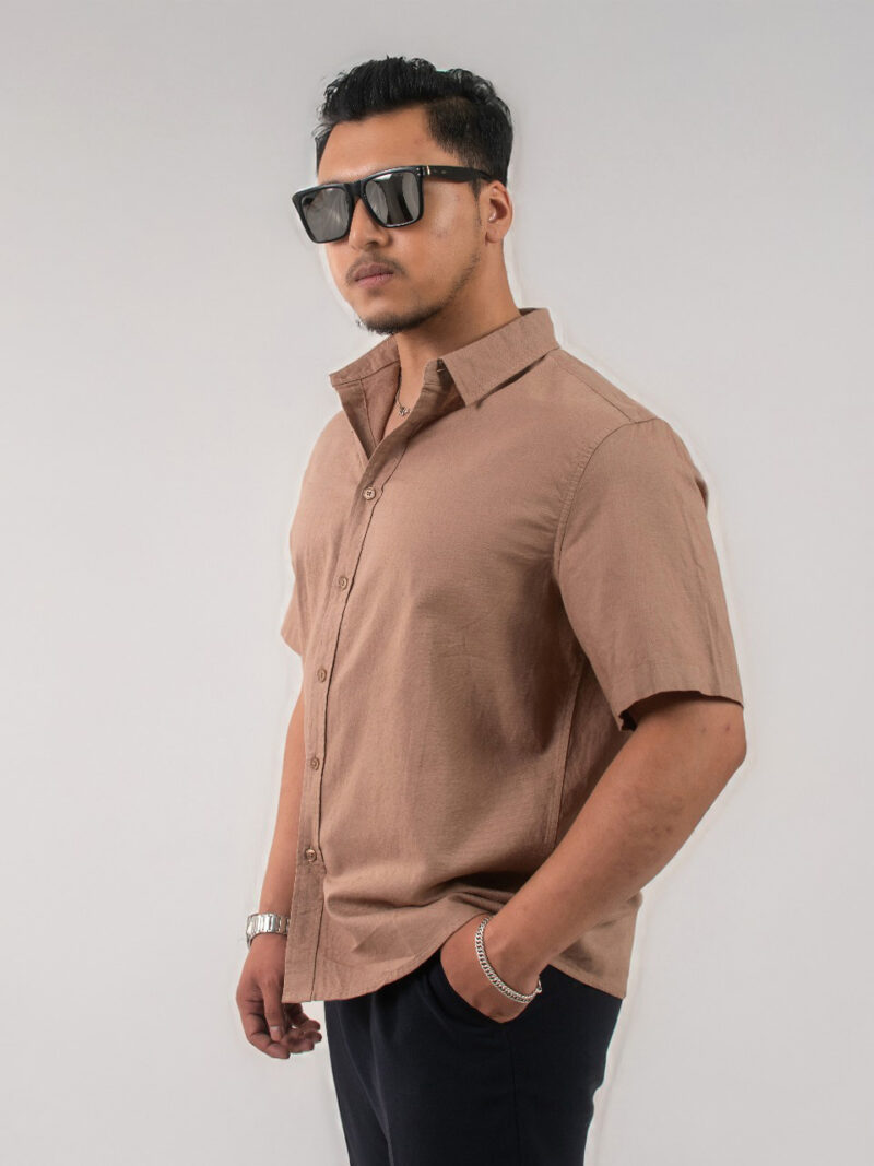 Light Green Short-Sleeve Casual shirt - Image 5