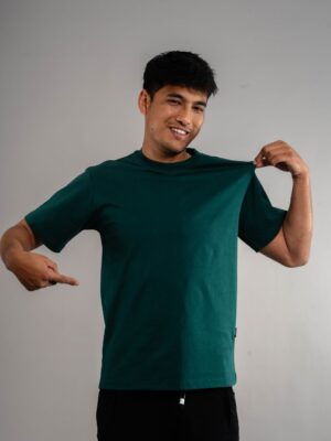 Green Drop Shoulder T-shirt