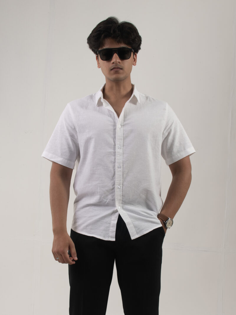 Light Green Short-Sleeve Casual shirt - Image 7