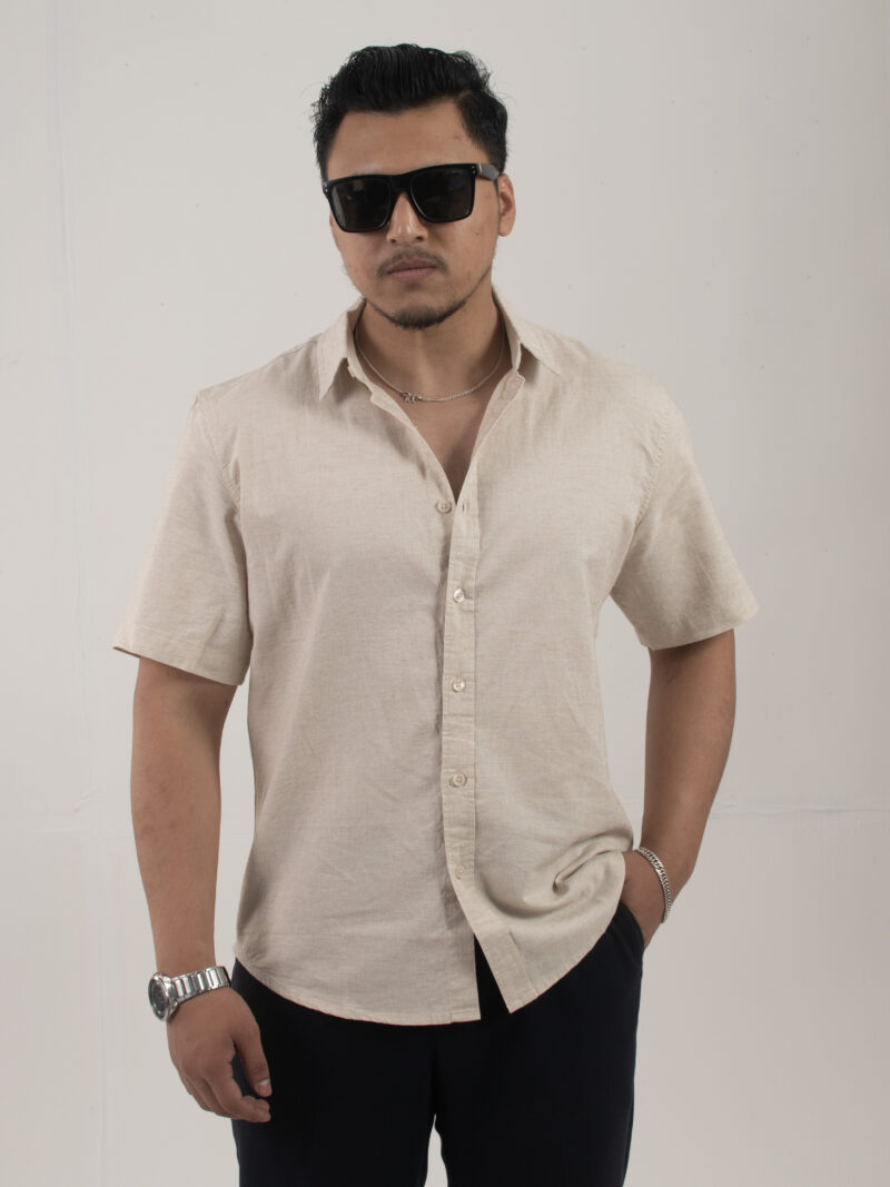 Light Green Short-Sleeve Casual shirt - Image 6