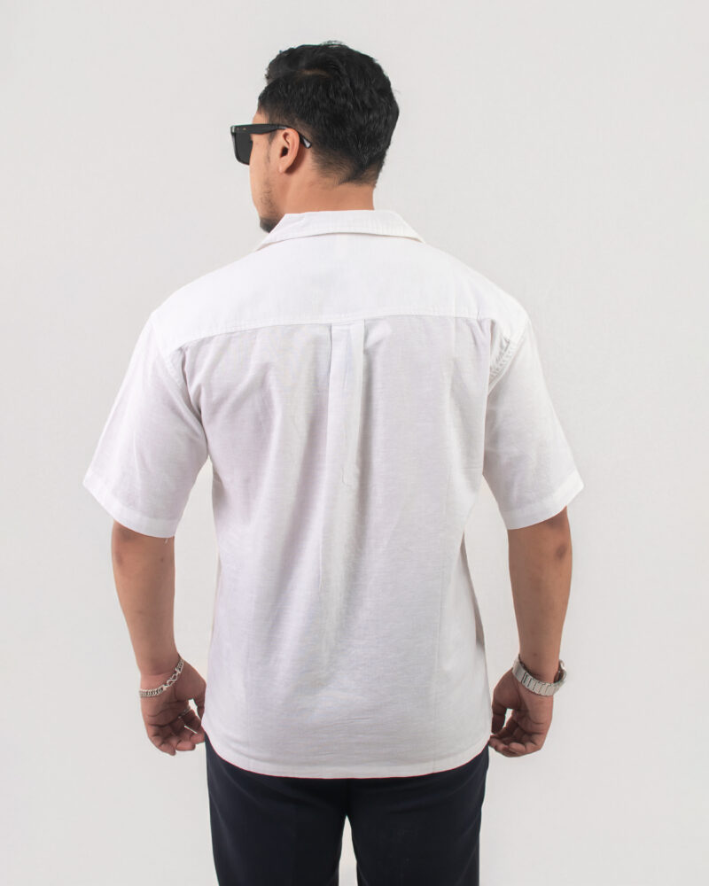 White Short-sleeve shirt summer shirt - Image 3
