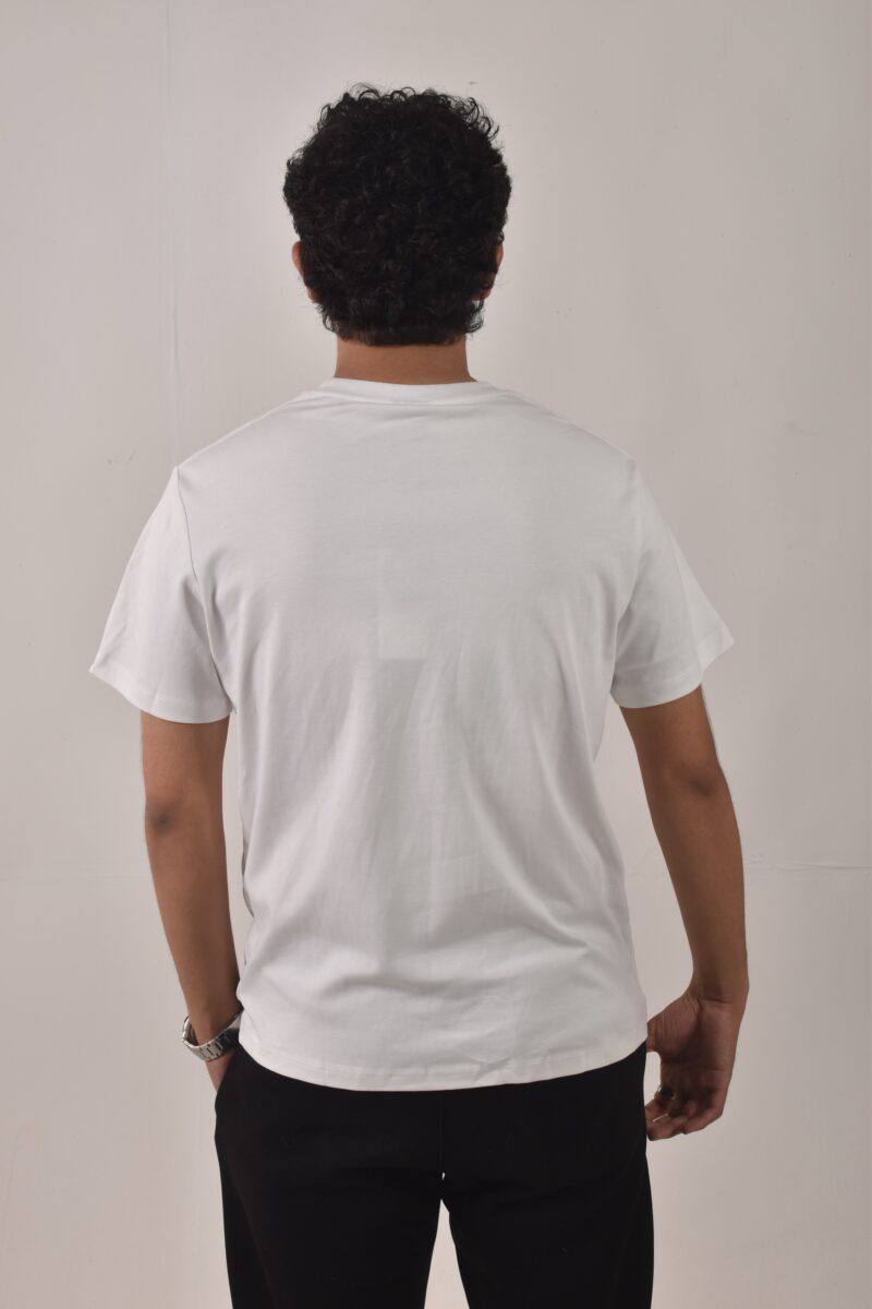 White Glow in the dark T-Shirt Chest Logo - Image 3