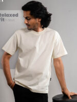 Plain Cream T-shirt Nepal