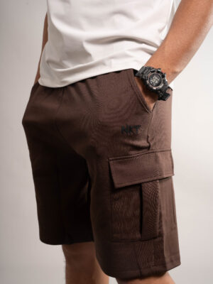Cargo Brown Shorts Men with Side Flap Pockets – NKT MEN Summer Shorts Nepal