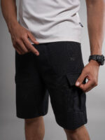 Black Cargo Shorts Men