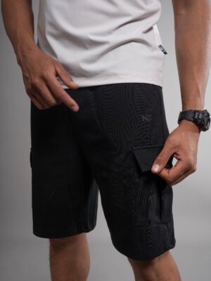 Black Cargo Shorts Men