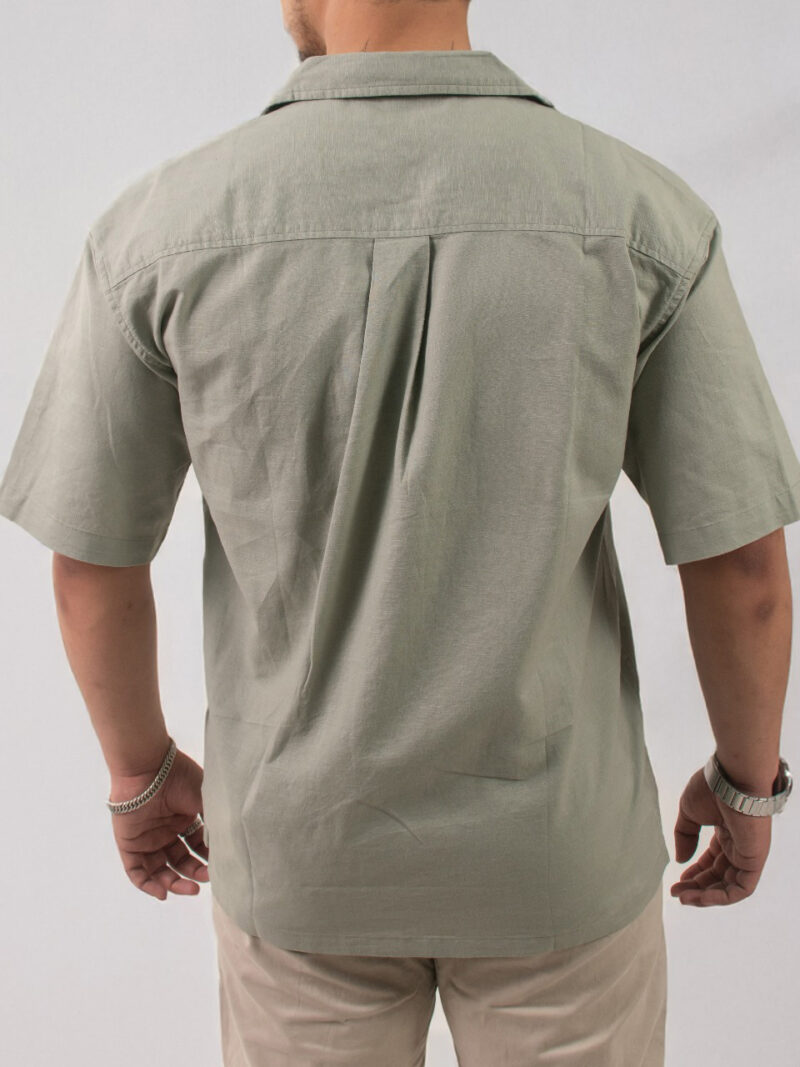 Green Short-sleeve shirt summer shirt - Image 2