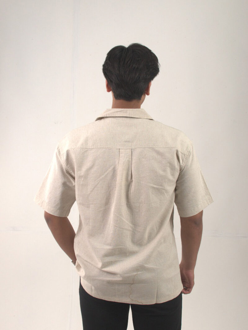 Cream Short-sleeve summer shirt - Image 2