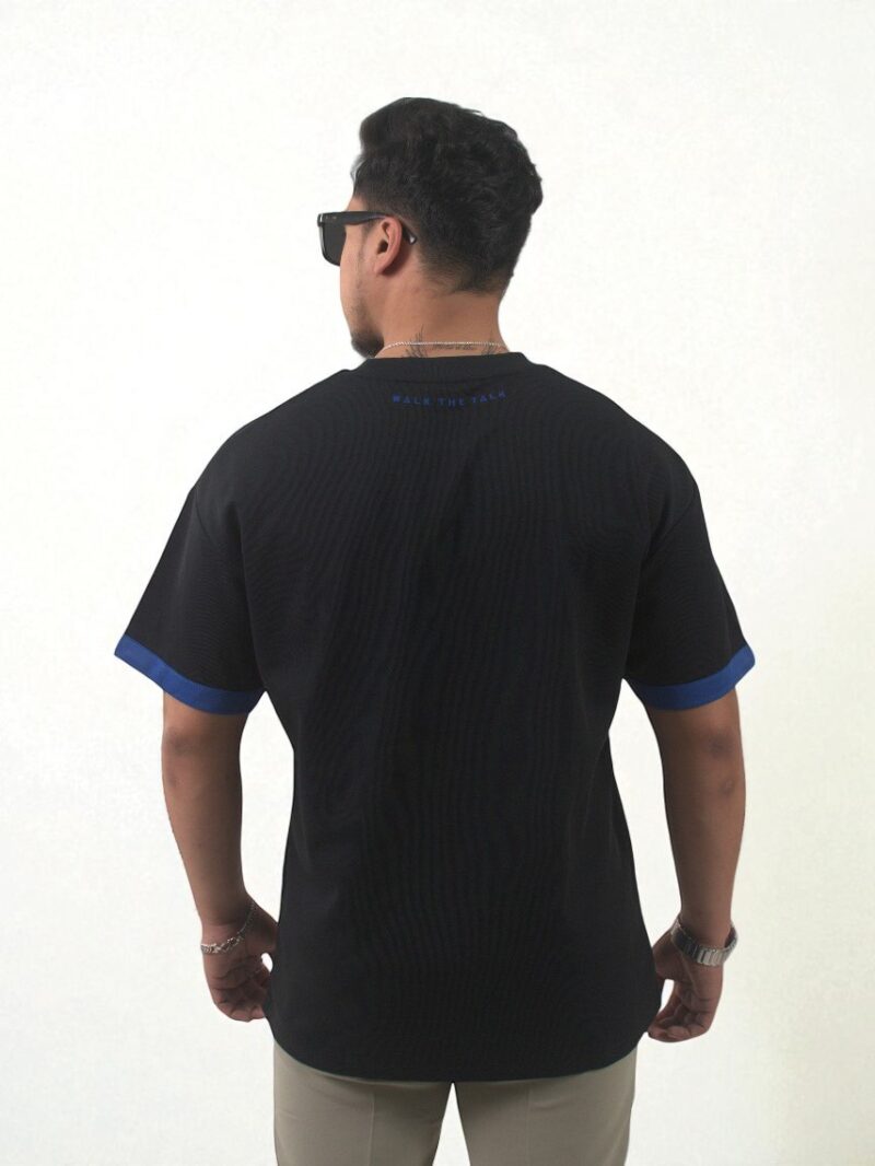 Black Round Neck T-Shirt - Image 3